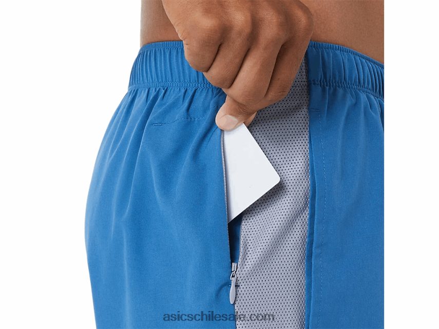 hombres Asics 5in pr lyte corto R8N4461047 azur