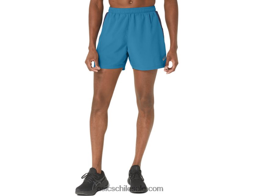 hombres Asics 5in pr lyte short 2.0 R8N446290 isla azul