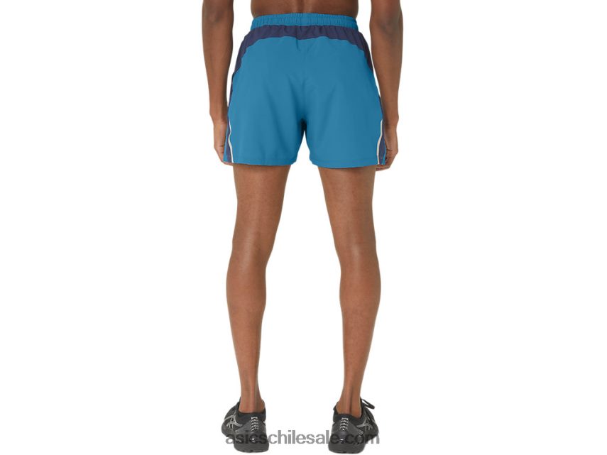 hombres Asics 5in pr lyte short 2.0 R8N446290 isla azul