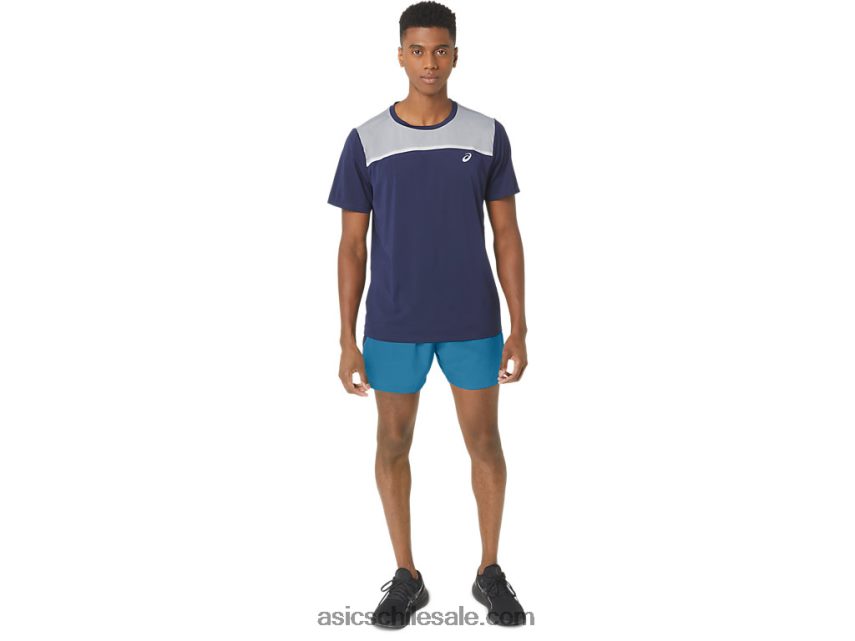 hombres Asics 5in pr lyte short 2.0 R8N446290 isla azul