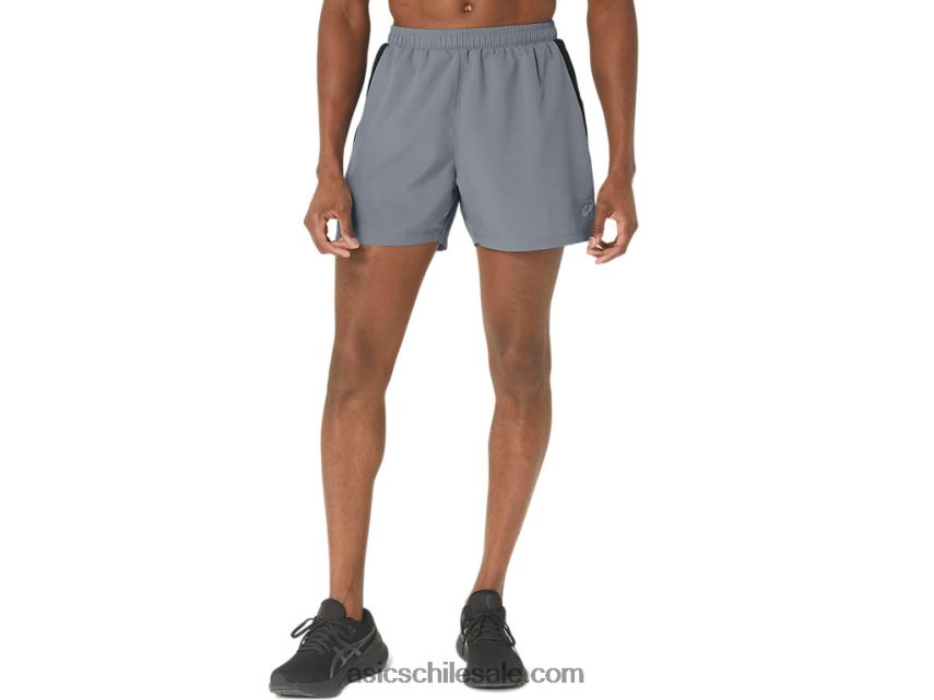 hombres Asics 5in pr lyte short 2.0 R8N446293 hoja de roca/rendimiento negro