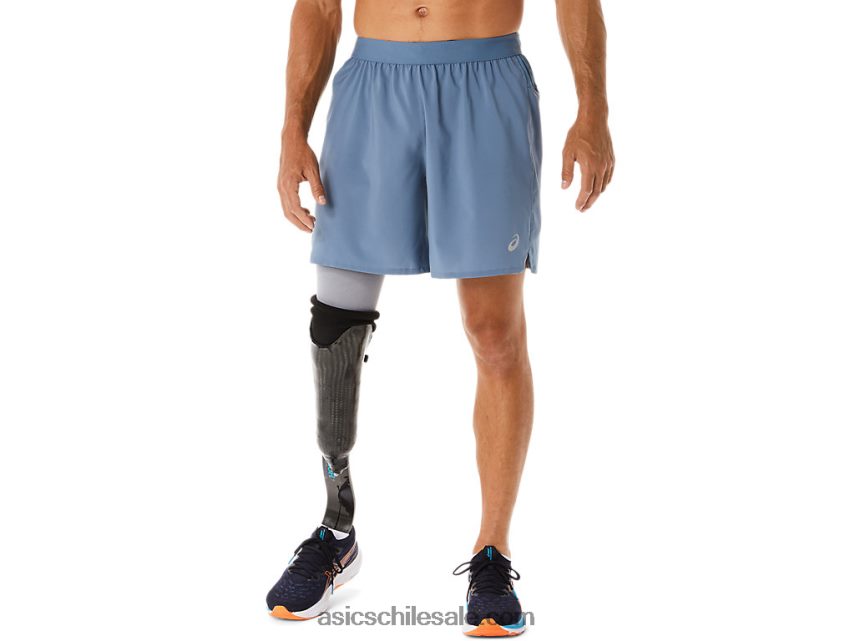 hombres Asics carretera 7 en resumen R8N44632 azul acero