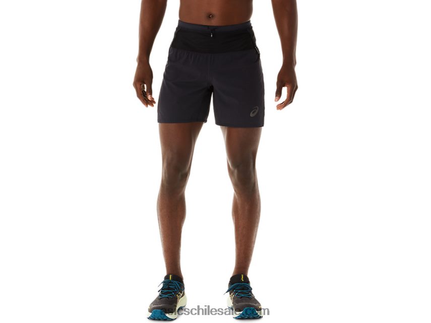 hombres Asics fujitrail corto R8N446486 rendimiento negro