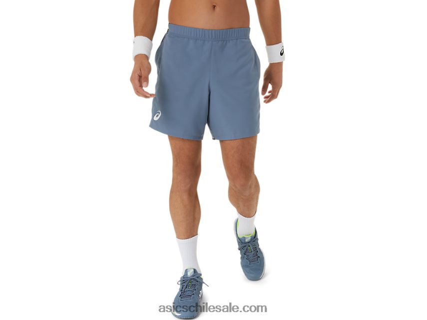 hombres Asics partido 7 en resumen R8N446473 azul acero