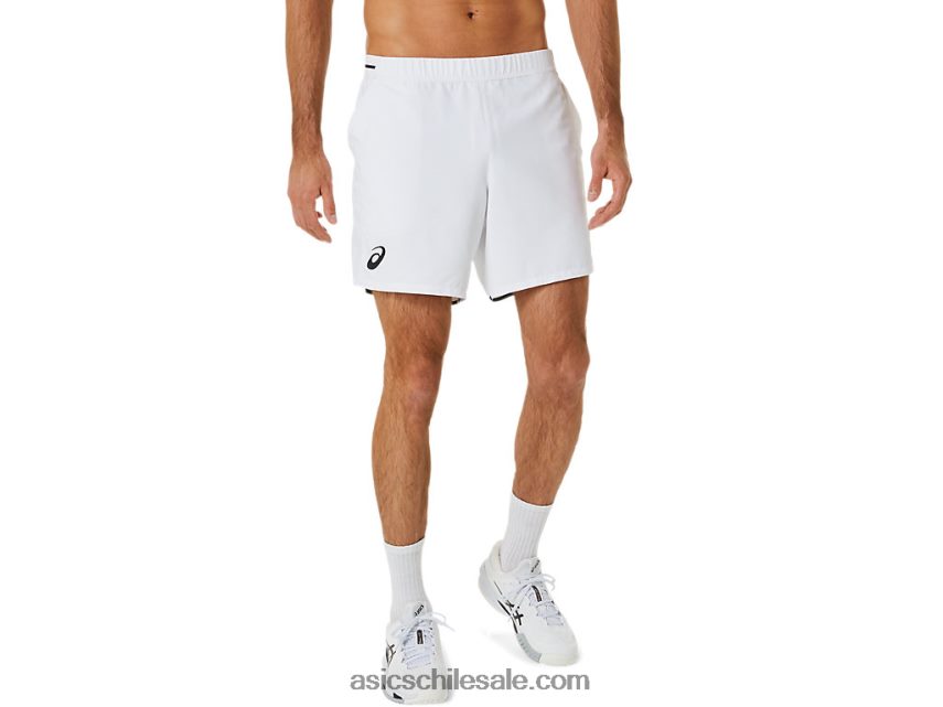 hombres Asics partido 7 en resumen R8N446489 blanco brillante