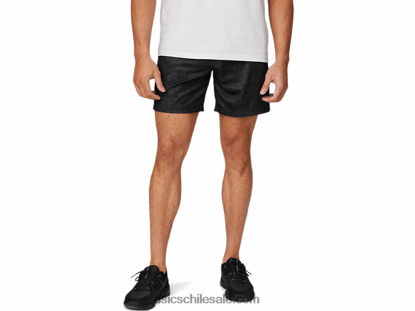 hombres Asics short de entrenamiento tejido de 7in R8N4461779 rendimiento negro