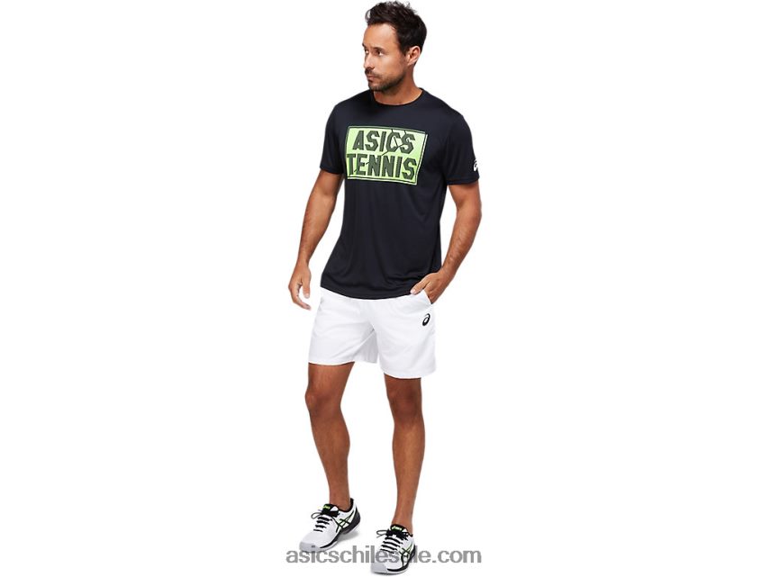 hombres Asics camiseta gráfica R8N4461791 rendimiento negro
