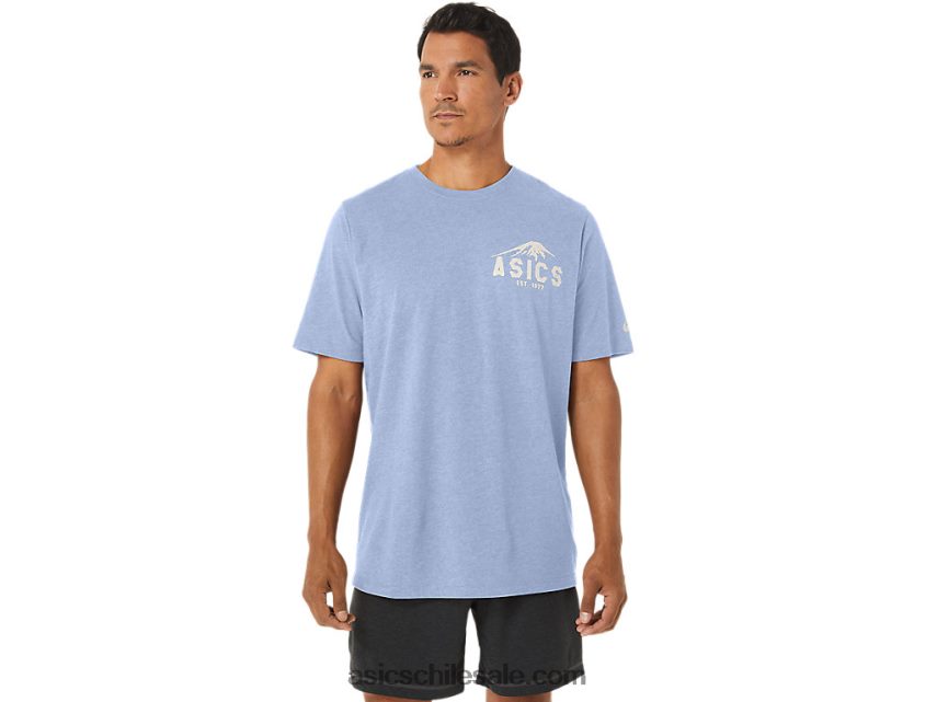 hombres Asics fuji 1977 camiseta R8N44626 cielo suave