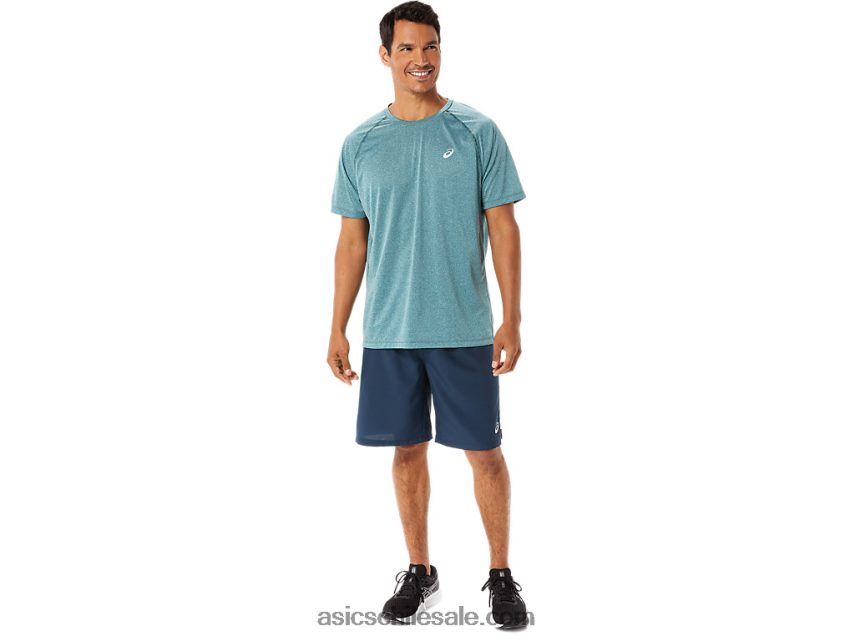 hombres Asics manga corta de lyte lista para usar R8N446944 brezo de pino de terciopelo
