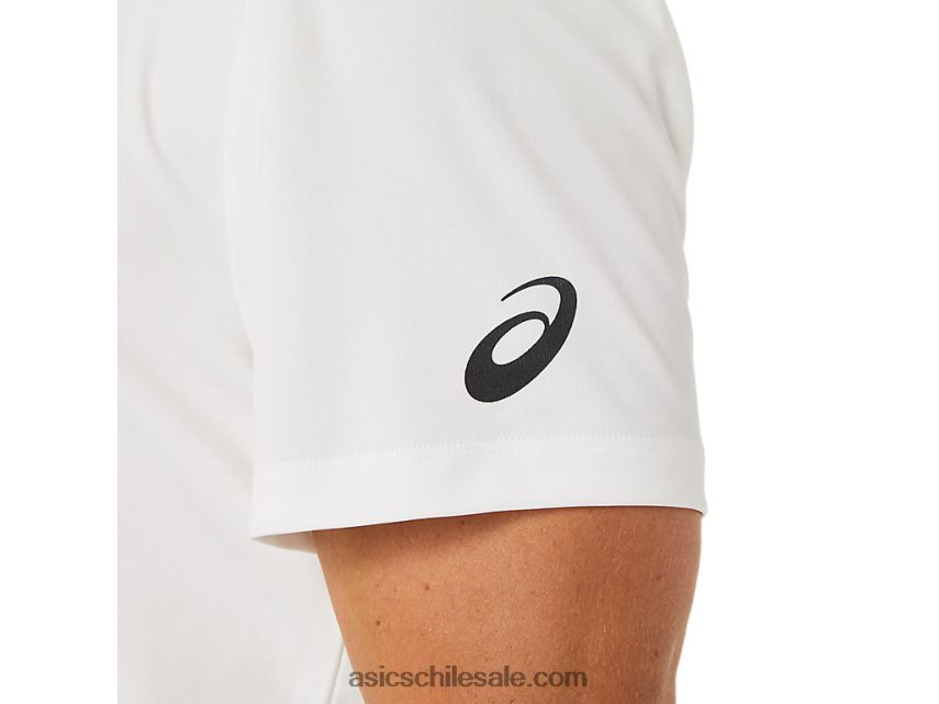 hombres Asics parte superior de residuos marinos R8N4461487 blanco natural