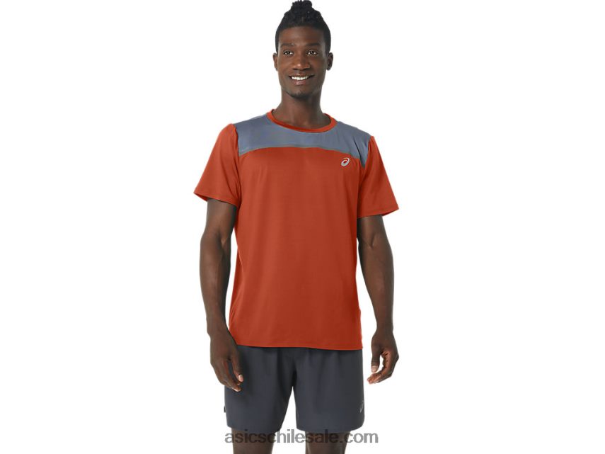hombres Asics pr lyte manga corta R8N446305 latte de especias