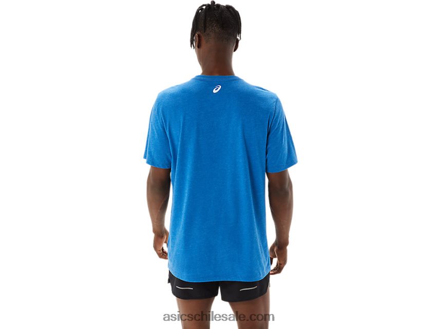 hombres Asics propiedad de manga corta de camiseta deportiva R8N4461231 lago drive brezo