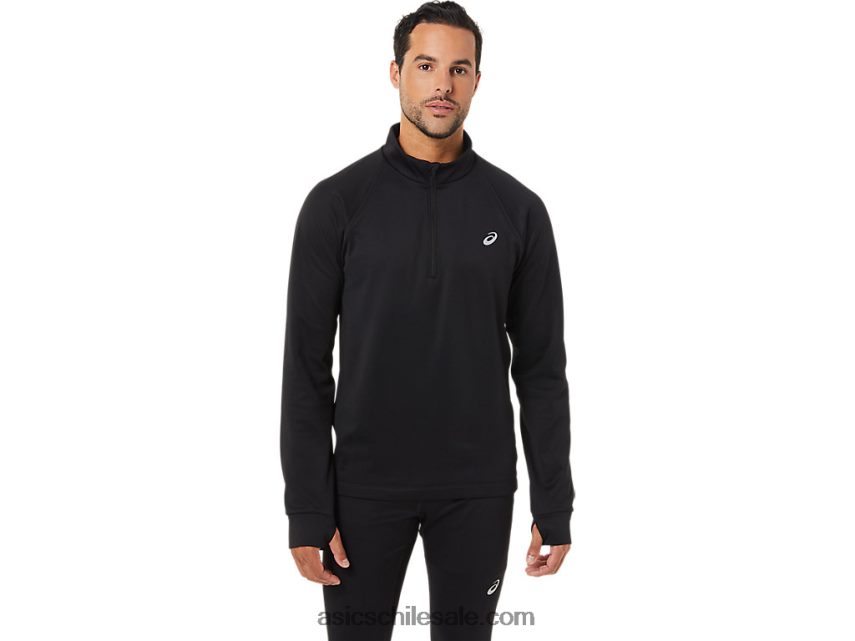 hombres Asics thermopolis invierno 1/2 cremallera R8N4461708 rendimiento negro