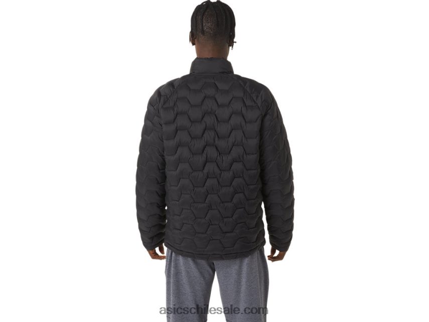 hombres Asics chamarra con aislamiento de alto rendimiento R8N446782 rendimiento negro