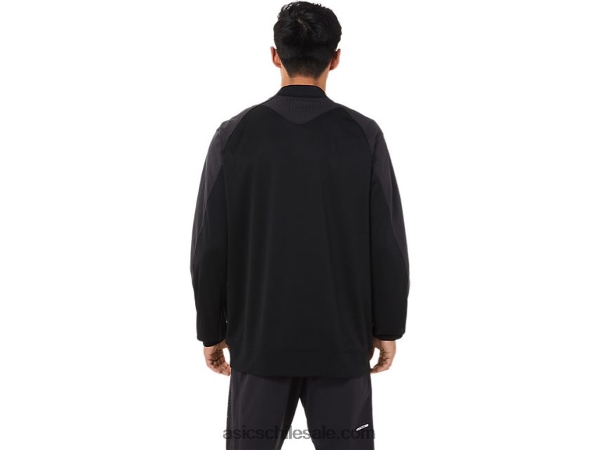 hombres Asics chaqueta híbrida R8N4461434 rendimiento negro