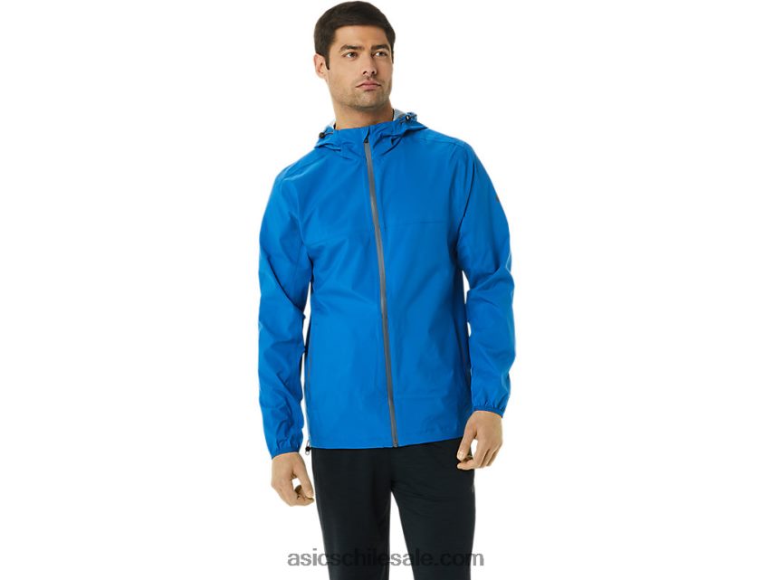 hombres Asics chaqueta impermeable R8N4461388 unidad de lago