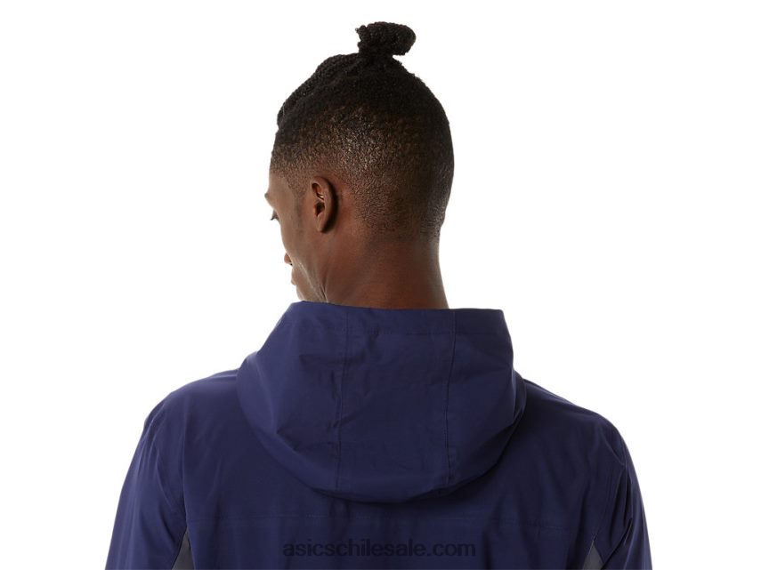 hombres Asics chaqueta impermeable R8N4461401 chaquetón/gris portador