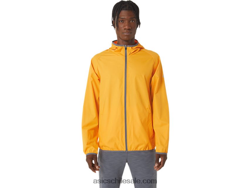 hombres Asics chaqueta plegable R8N4461043 ámbar/metrópolis