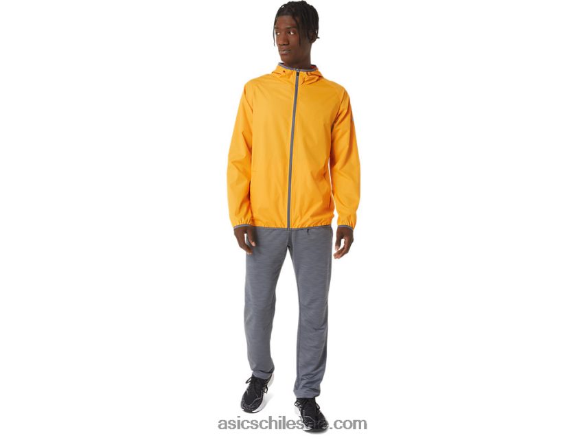 hombres Asics chaqueta plegable R8N4461043 ámbar/metrópolis