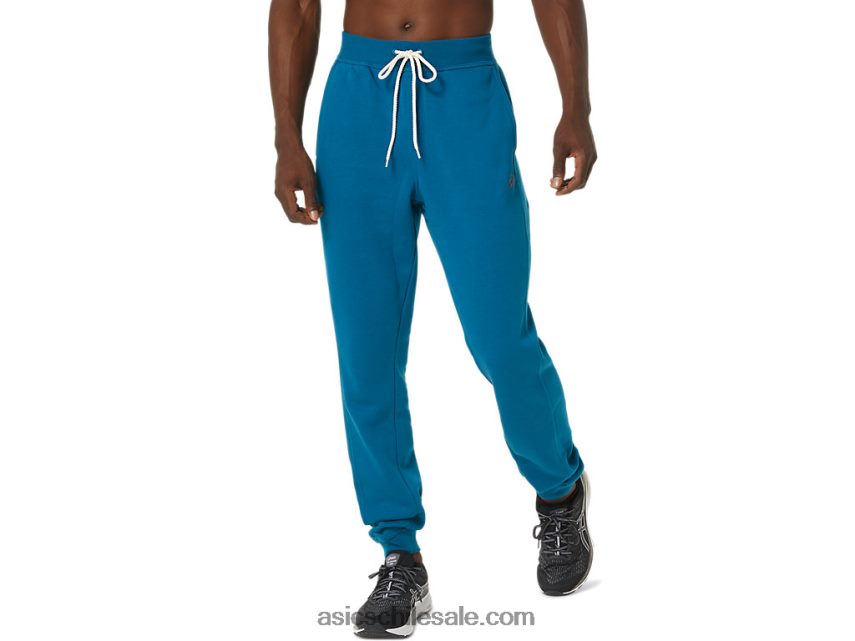 hombres Asics Joggers de felpa de m Sunday Sana R8N446820 verde azulado de aguas profundas