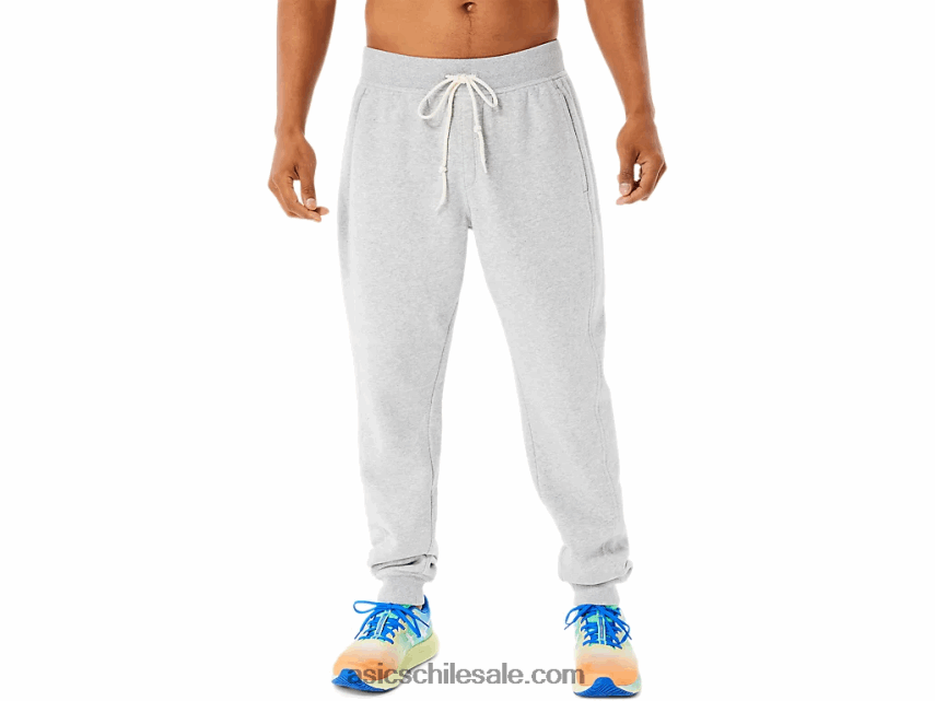 hombres Asics jogger de lana de domingo lam R8N4461338 brezo gris claro