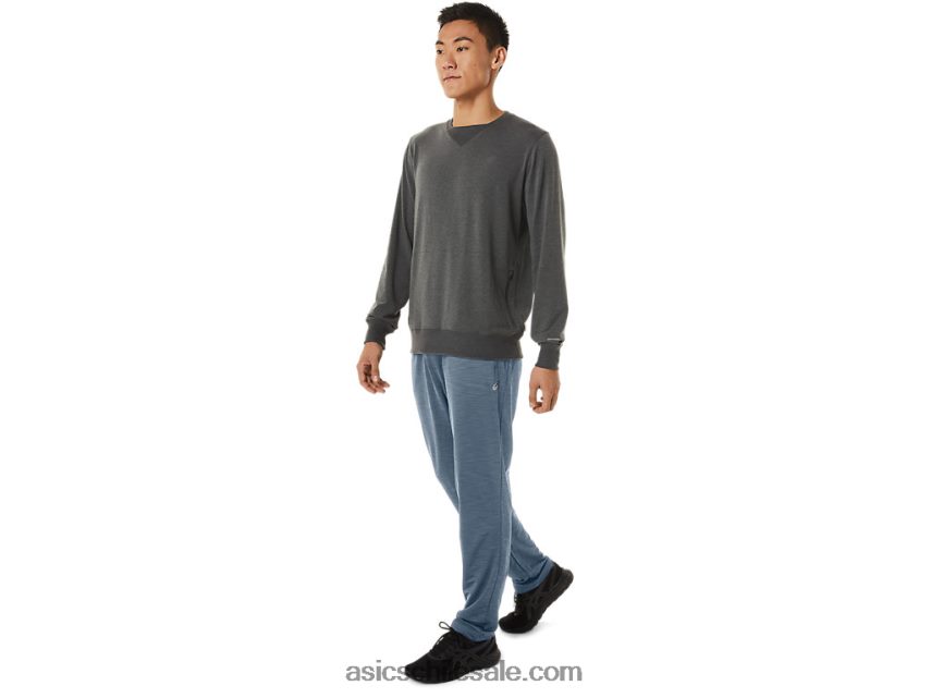 hombres Asics pantalón fp R8N44638 tinte espacial azul acero