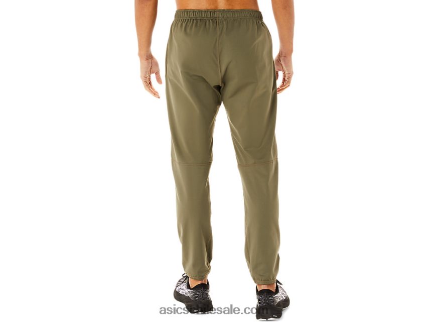 hombres Asics pantalones de punto cepillado R8N446746 manto verde