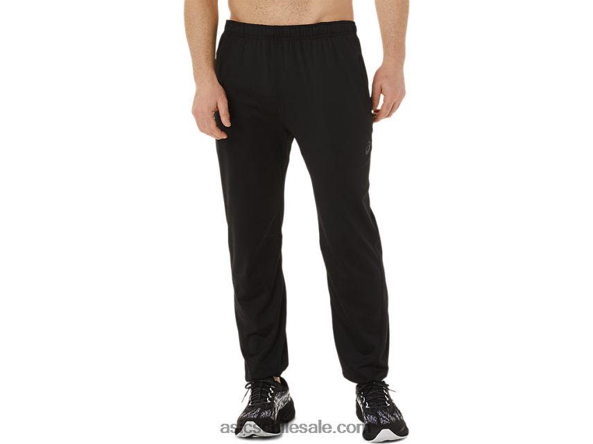 hombres Asics pantalones de punto cepillado R8N446750 rendimiento negro