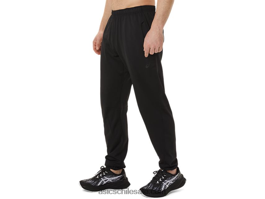 hombres Asics pantalones de punto cepillado R8N446750 rendimiento negro