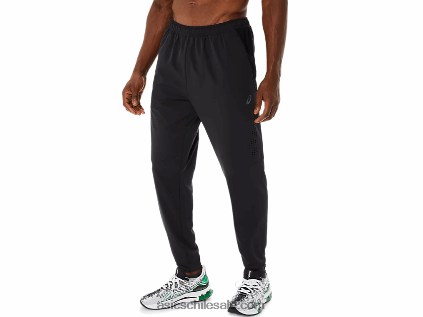 hombres Asics pantalones híbridos actibreeze R8N446234 rendimiento negro