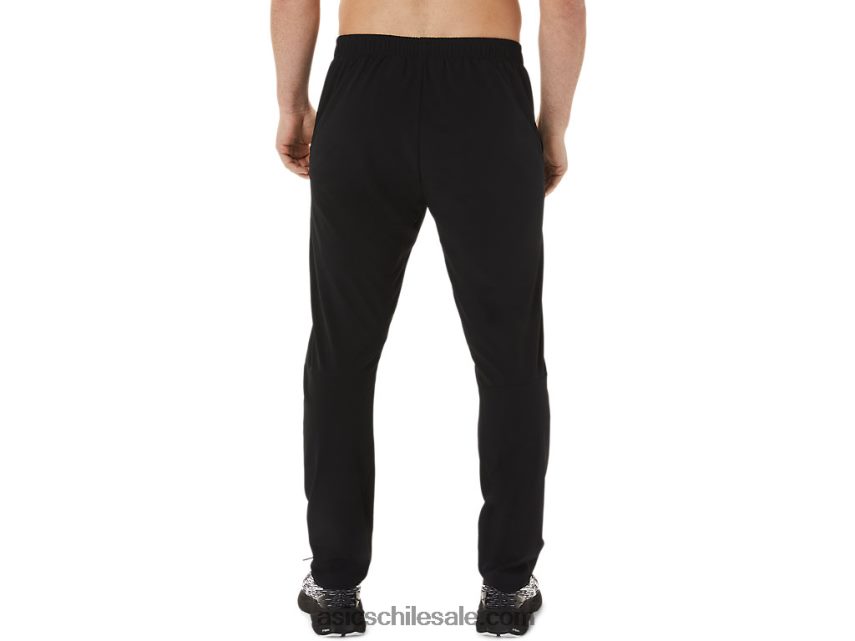 hombres Asics pantalones tejidos R8N446984 rendimiento negro