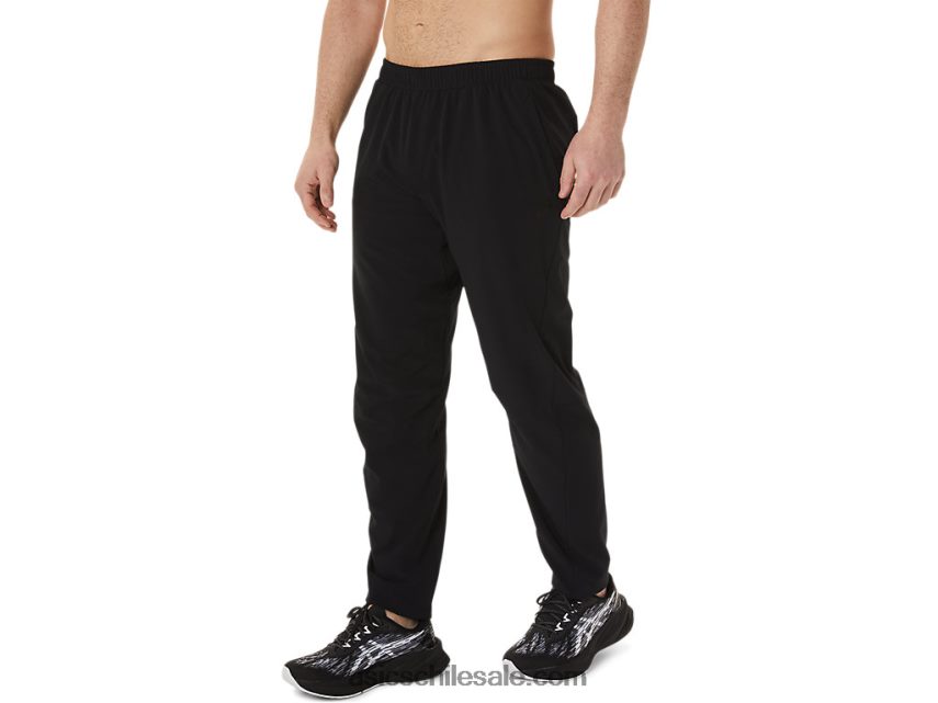 hombres Asics pantalones tejidos R8N446984 rendimiento negro