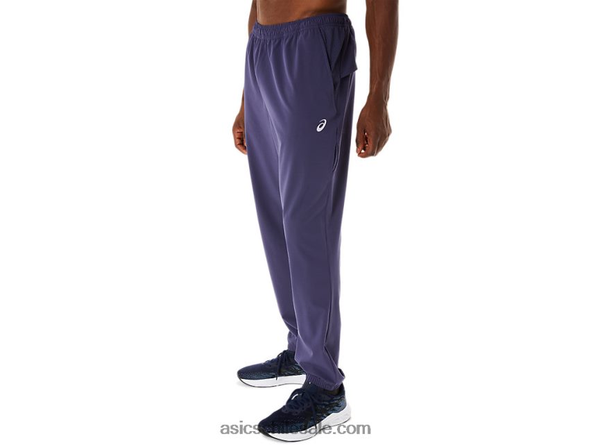 hombres Asics pantalones tejidos ventilados actibreeze R8N446267 niebla índigo