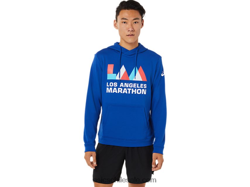 hombres Asics sudadera con capucha R8N4461618 equipo real