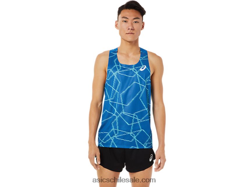 hombres Asics camiseta de malla ligera R8N4461397 unidad de lago