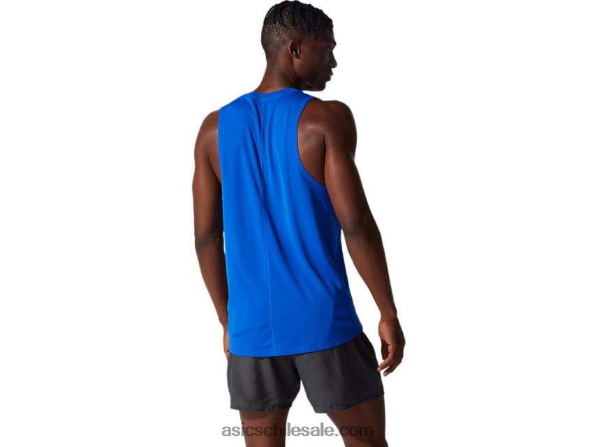 hombres Asics camiseta de plata R8N4462001 azul