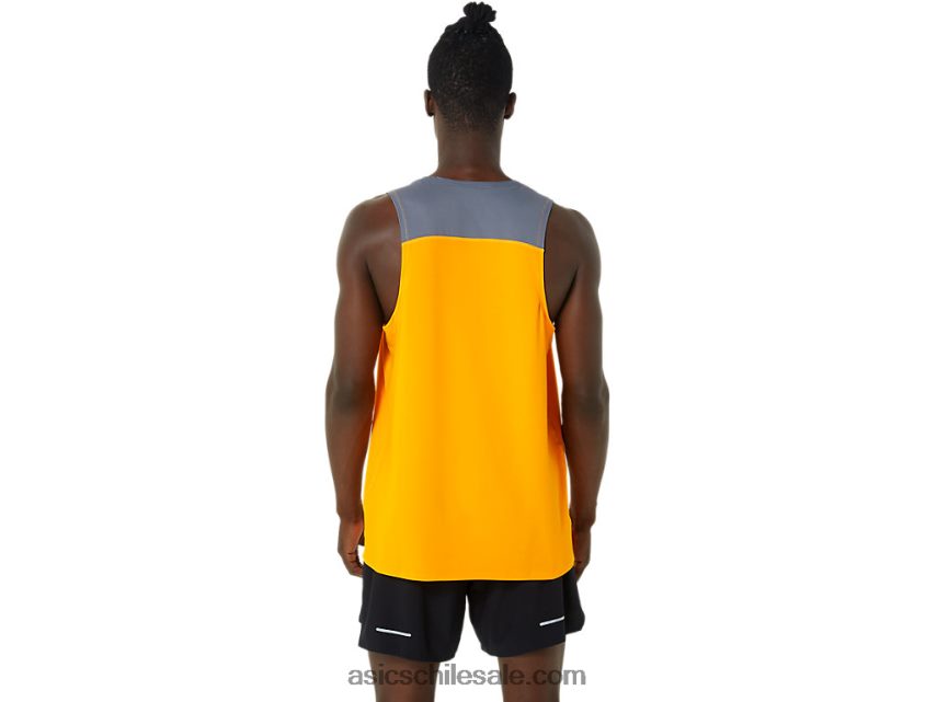 hombres Asics camiseta pr lyte R8N4461035 ámbar/metrópolis