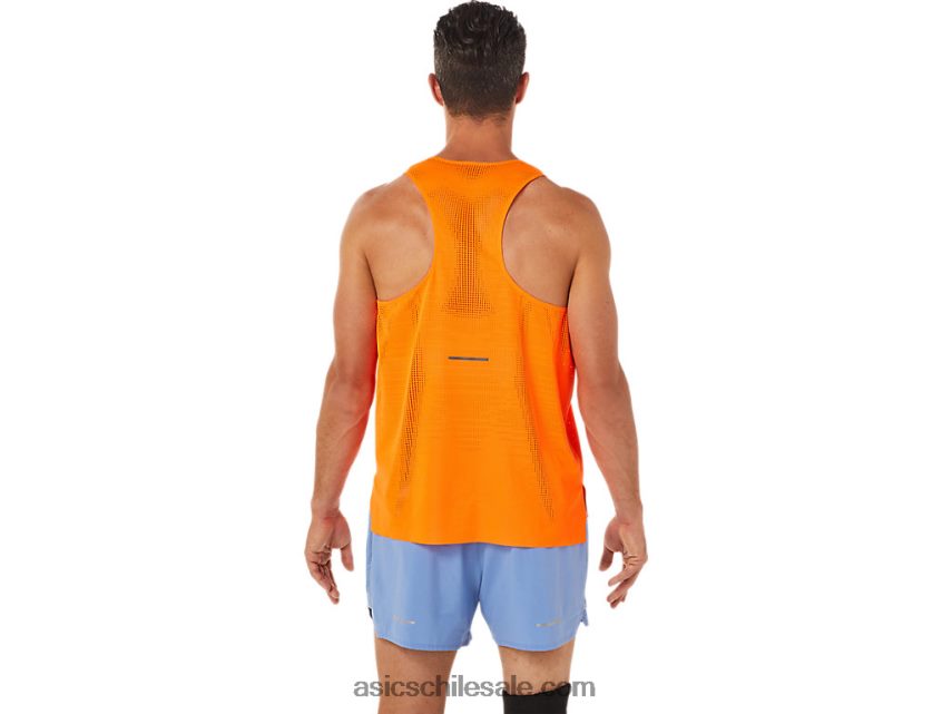 hombres Asics ventilar actibreeze camiseta R8N4461326 naranja impactante