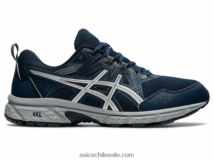 hombres Asics empresa de gel 8 R8N4461765 azul francés/plata pura