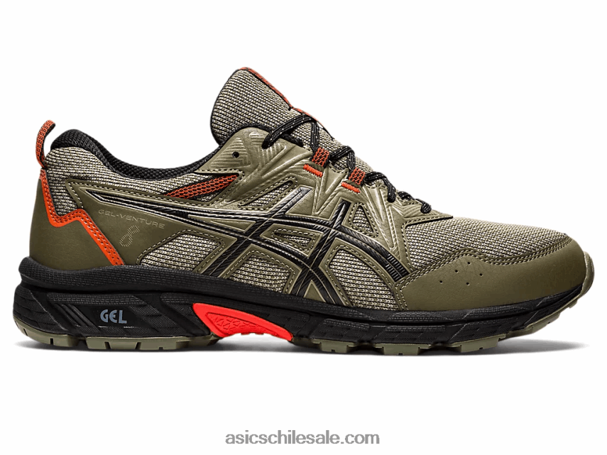 hombres Asics empresa de gel 8 R8N446924 manto verde/negro