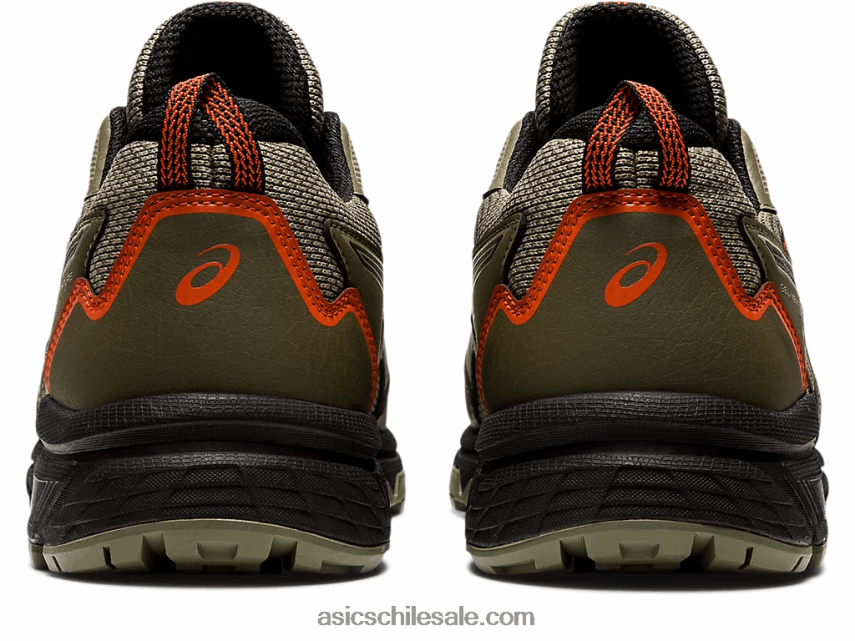 hombres Asics empresa de gel 8 R8N446924 manto verde/negro