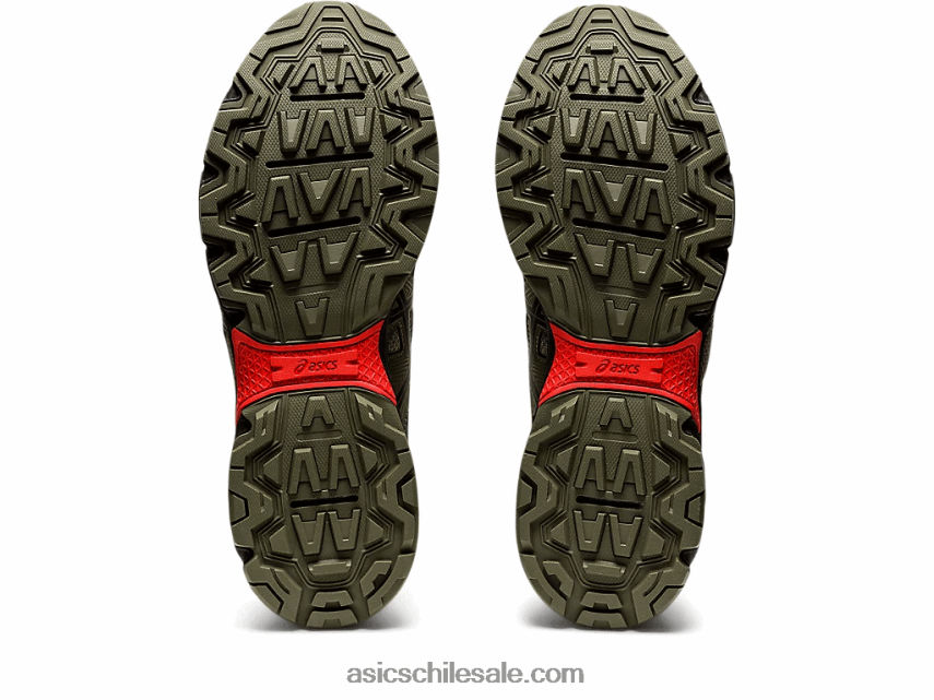 hombres Asics empresa de gel 8 R8N446924 manto verde/negro