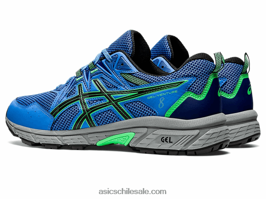 hombres Asics empresa de gel 8 R8N446926 costa azul/hoja nueva