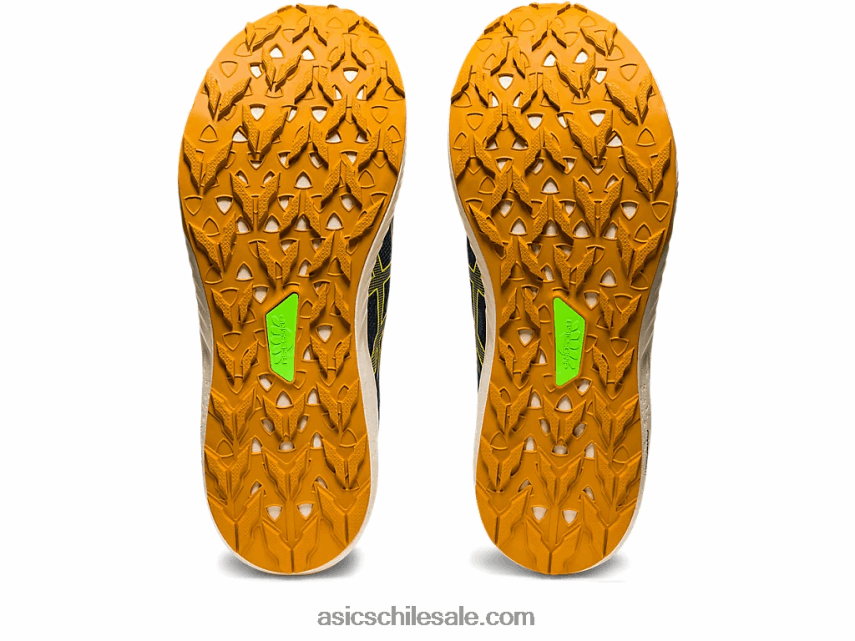 hombres Asics fuji lite 3 R8N446624 tinta verde azulado/amarillo dorado