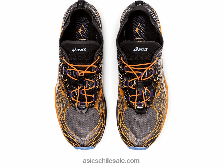 hombres Asics fujivelocidad R8N446638 blanco negro