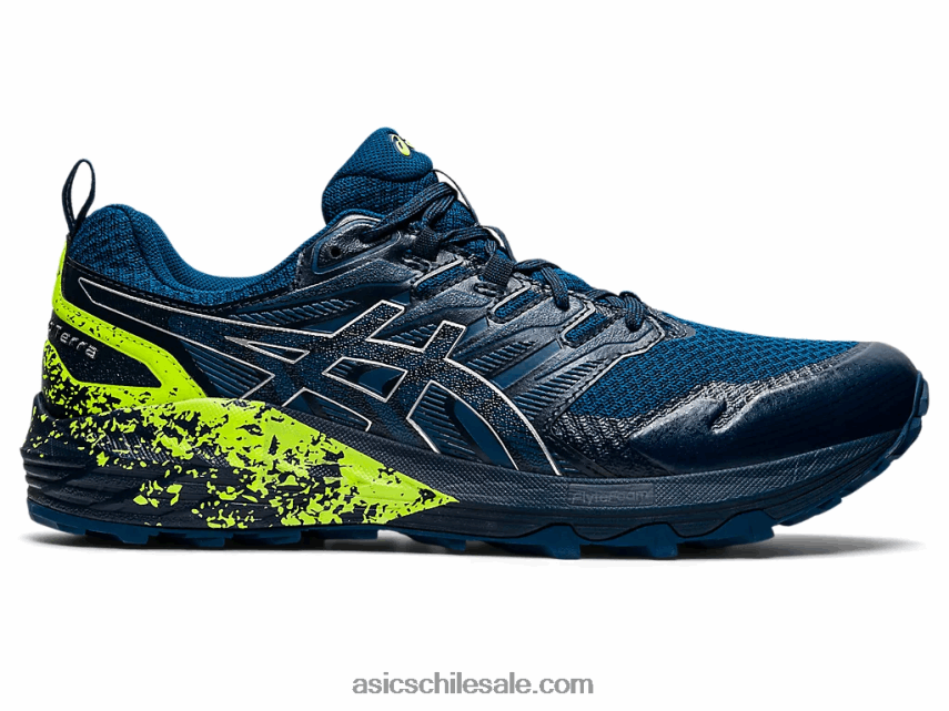 hombres Asics gel-trabuco terra R8N4461586 azul mako/plata pura