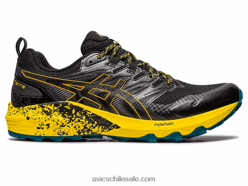 hombres Asics gel-trabuco terra R8N446640 negro/tormenta de arena
