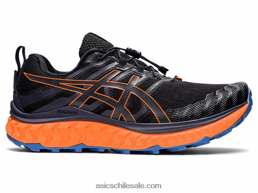 hombres Asics trabuco max R8N4461485 negro/naranja impactante