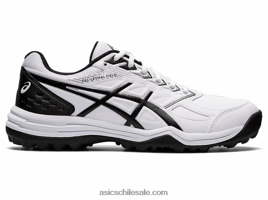 hombres Asics campo gel-letal R8N4461198 blanco negro