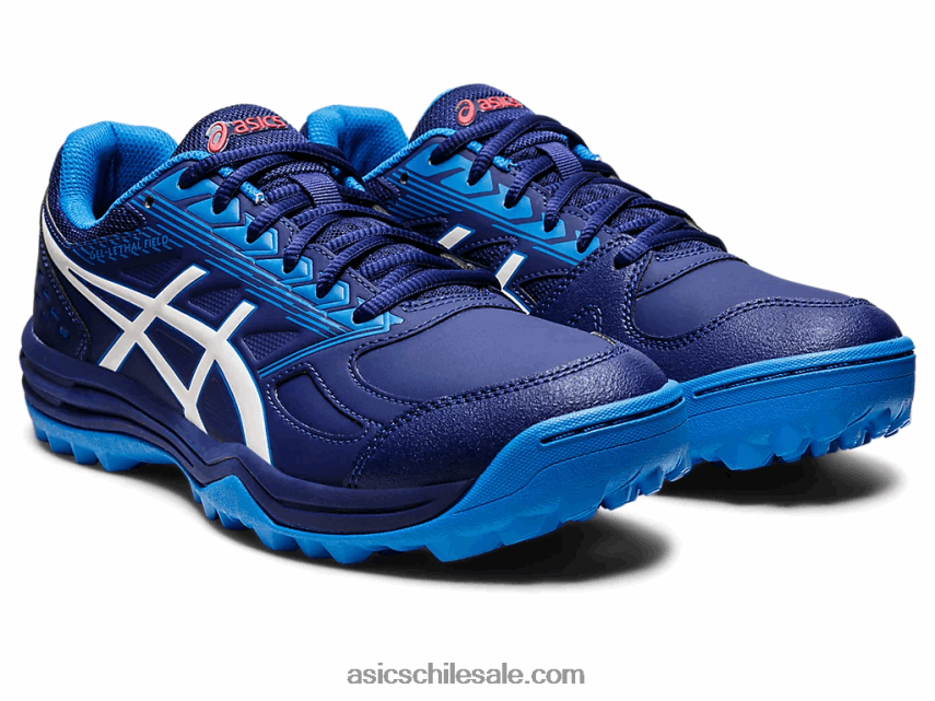 hombres Asics campo gel-letal R8N4461213 buceo azul/blanco